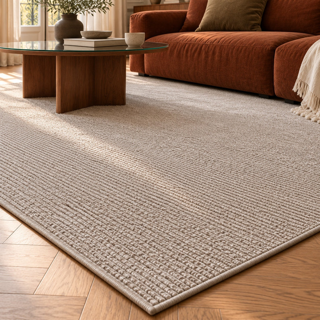Tapis Alpage gris — vue rapprochée en situation
