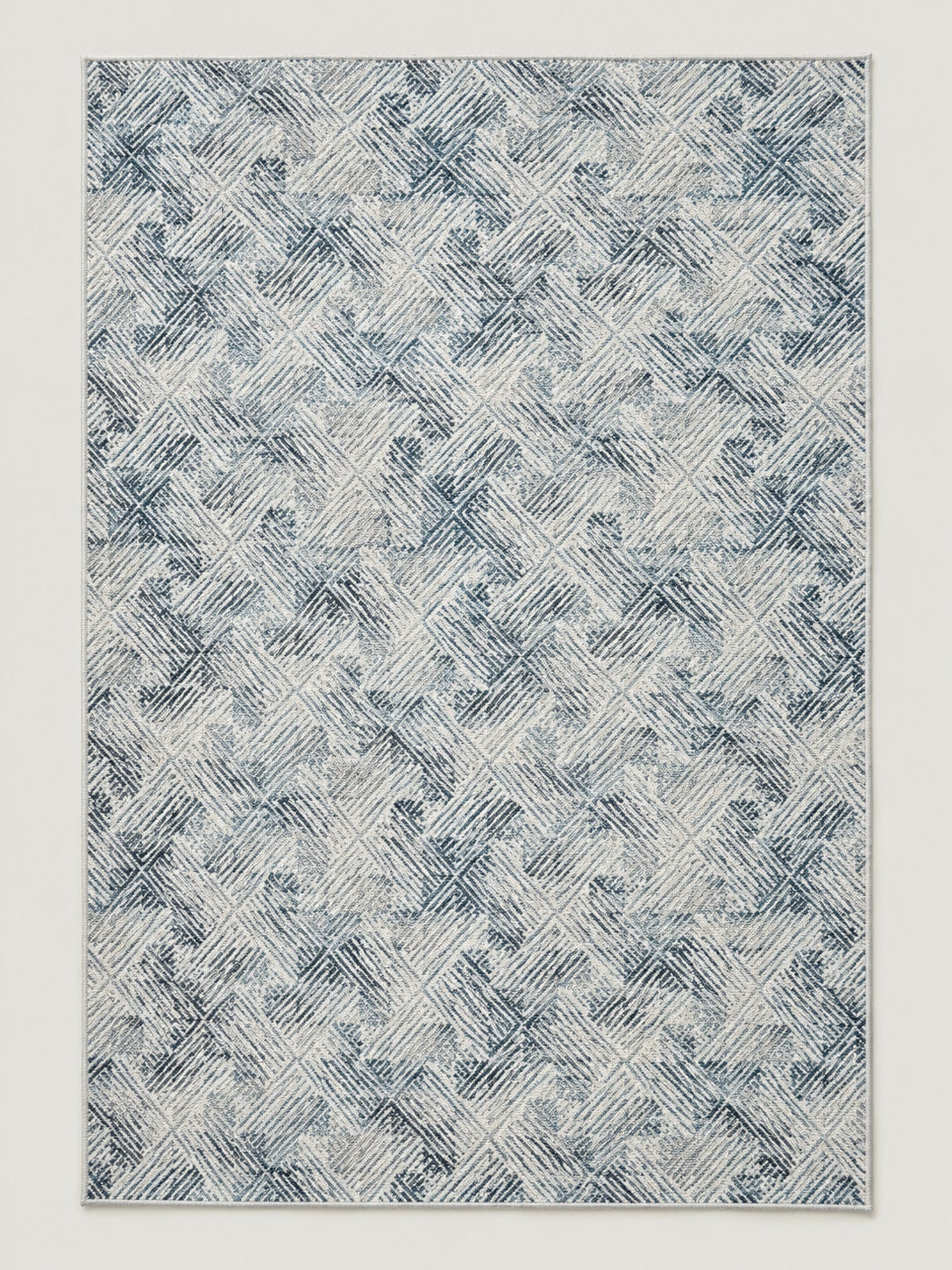 Tapis Ambre bleu — vue entière du dessus