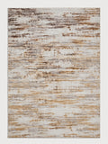 Tapis Ambre ivoire et ocre — vue entière du dessus