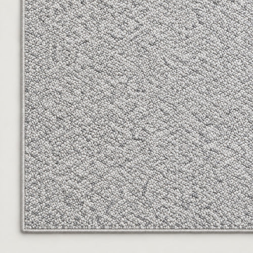 Tapis Ardoise gris perle — coin et texture sur fond clair