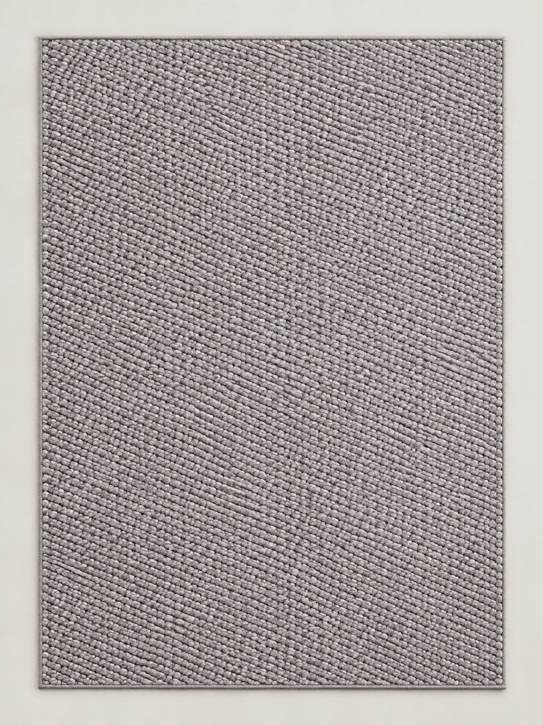 Tapis Craie gris fumé — vue entière du dessus