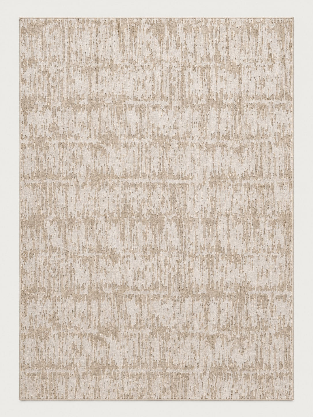 Tapis Écorce beige — vue entière du dessus