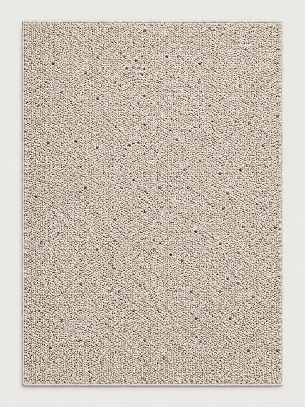 Tapis Galet beige moucheté — vue entière du dessus