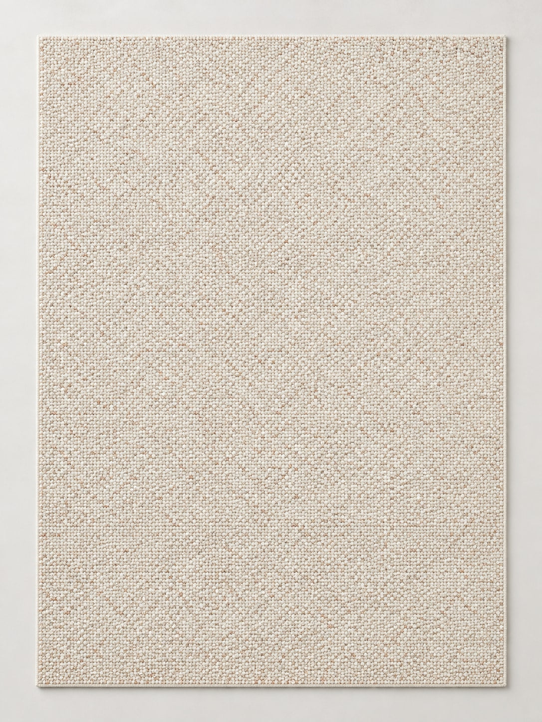 Tapis Galet beige naturel — vue entière du dessus