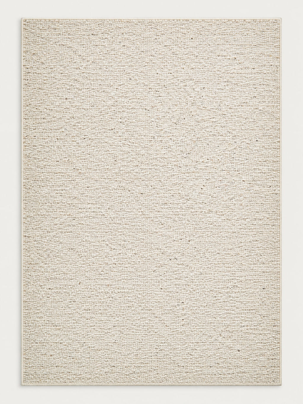 Tapis Grès écru chiné — vue entière du dessus