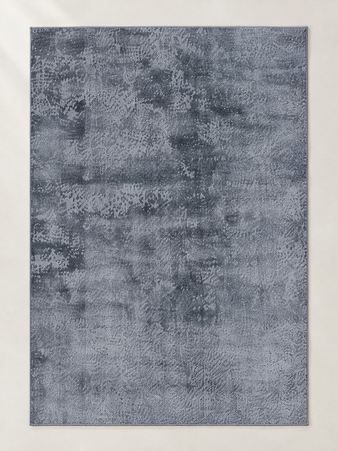Tapis Lichen bleu ardoise — vue entière du dessus
