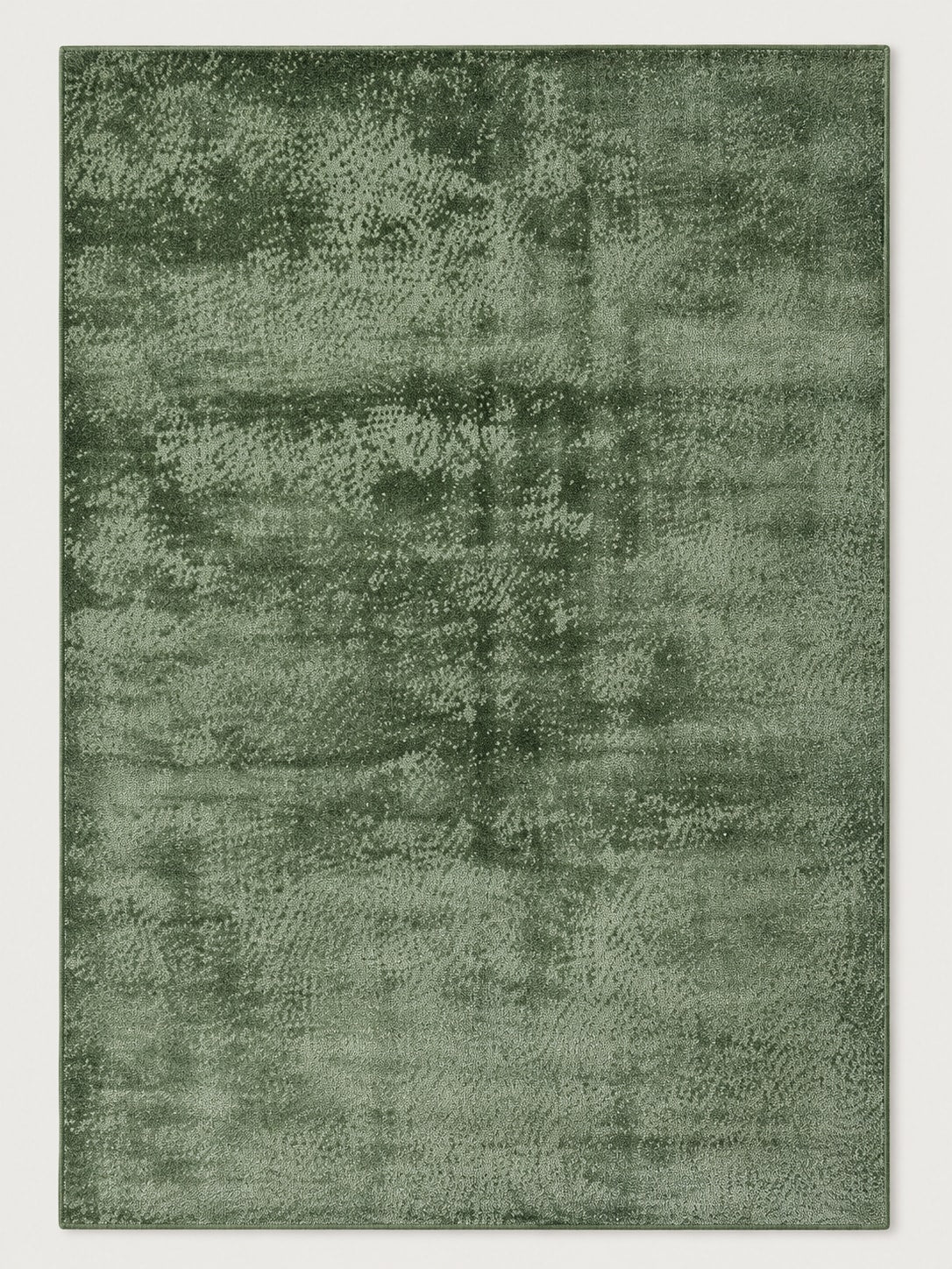 Tapis Lichen vert mousse — vue entière du dessus