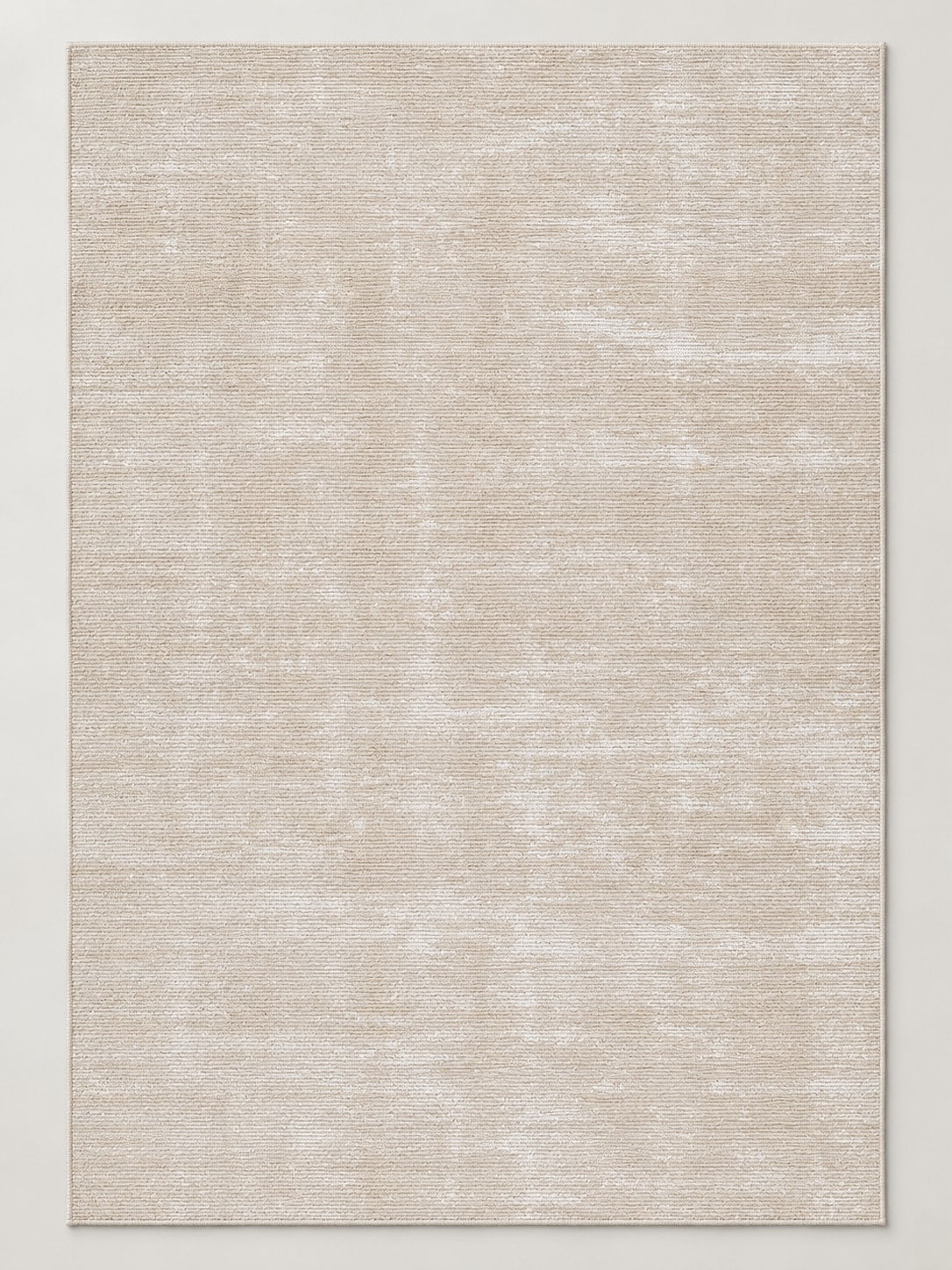 Tapis Lisière beige clair — vue entière du dessus