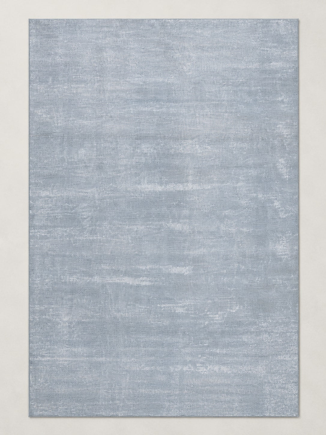 Tapis Lisière bleu ciel — vue entière du dessus