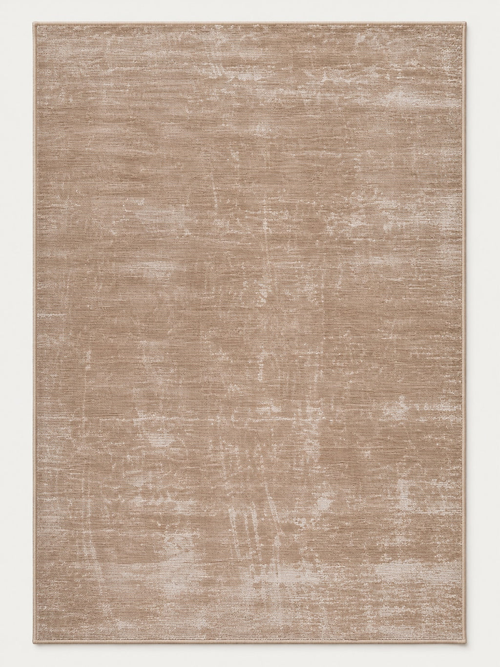 Tapis Lisière caramel — vue entière du dessus