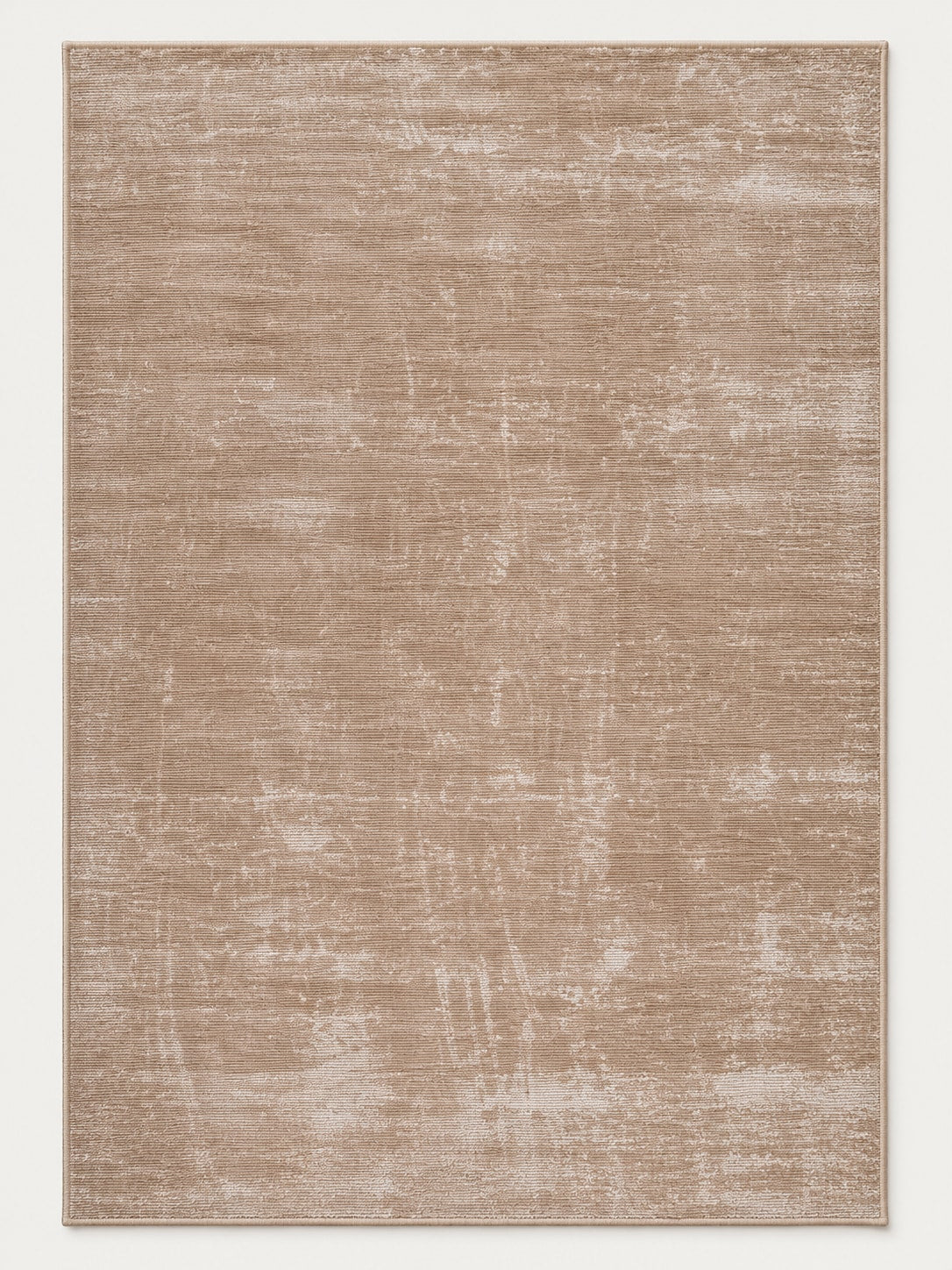 Tapis Lisière caramel — vue entière du dessus