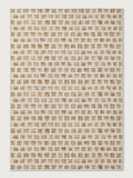 Tapis Mistral ivoire et camel — vue entière du dessus