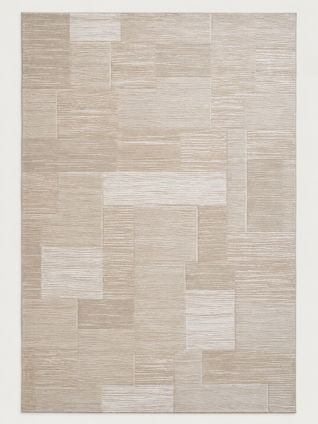 Tapis Nacre grège — vue entière du dessus
