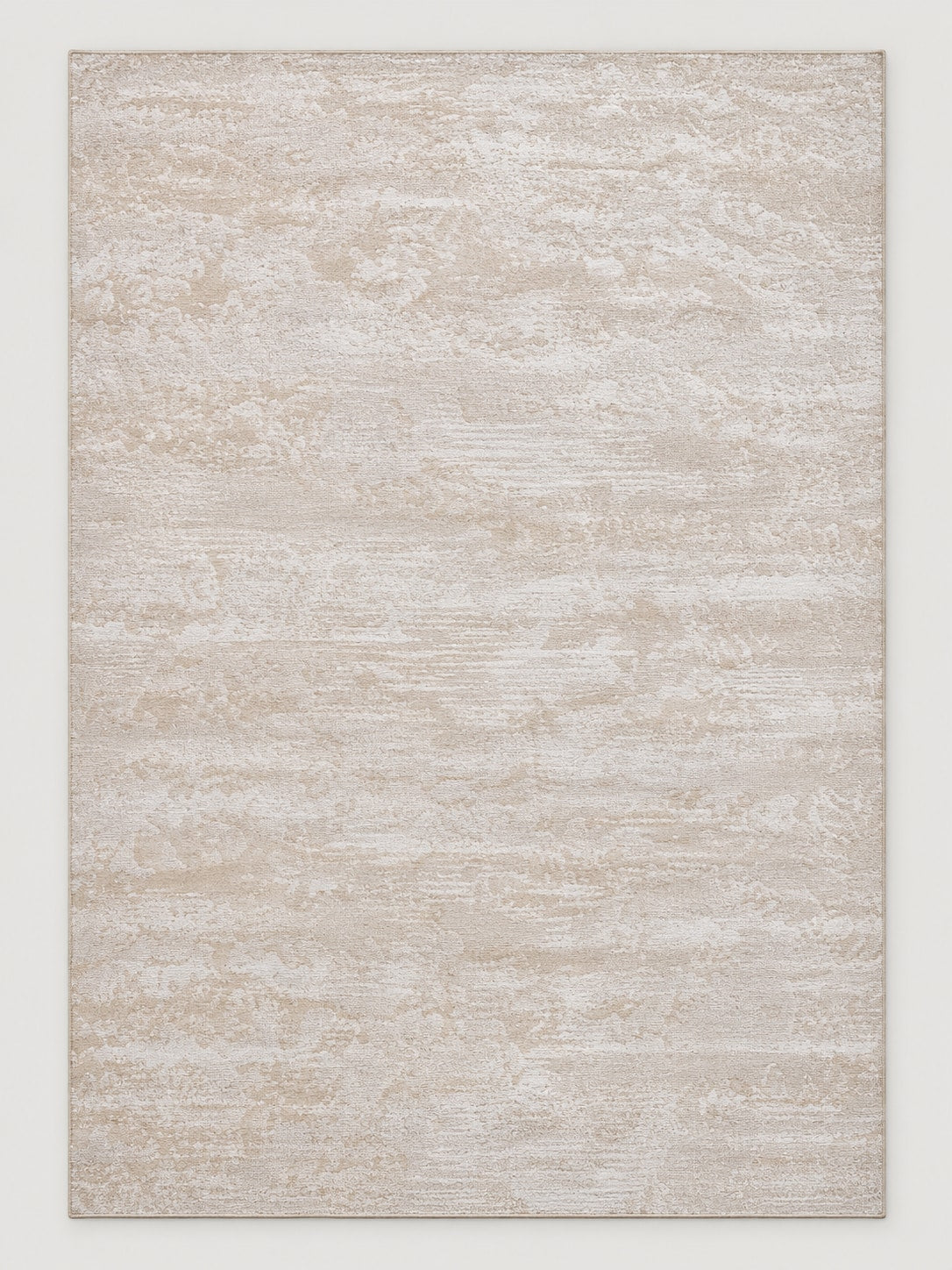 Tapis Nacre ivoire nacré — vue entière du dessus
