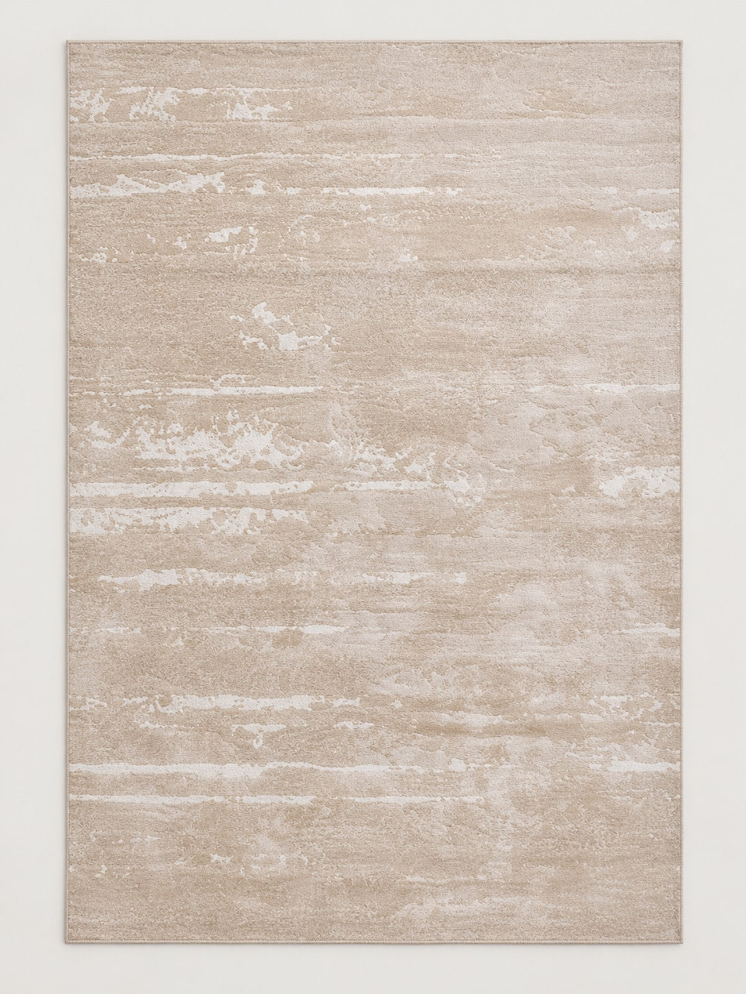 Tapis Nacre sable chaud — vue entière du dessus