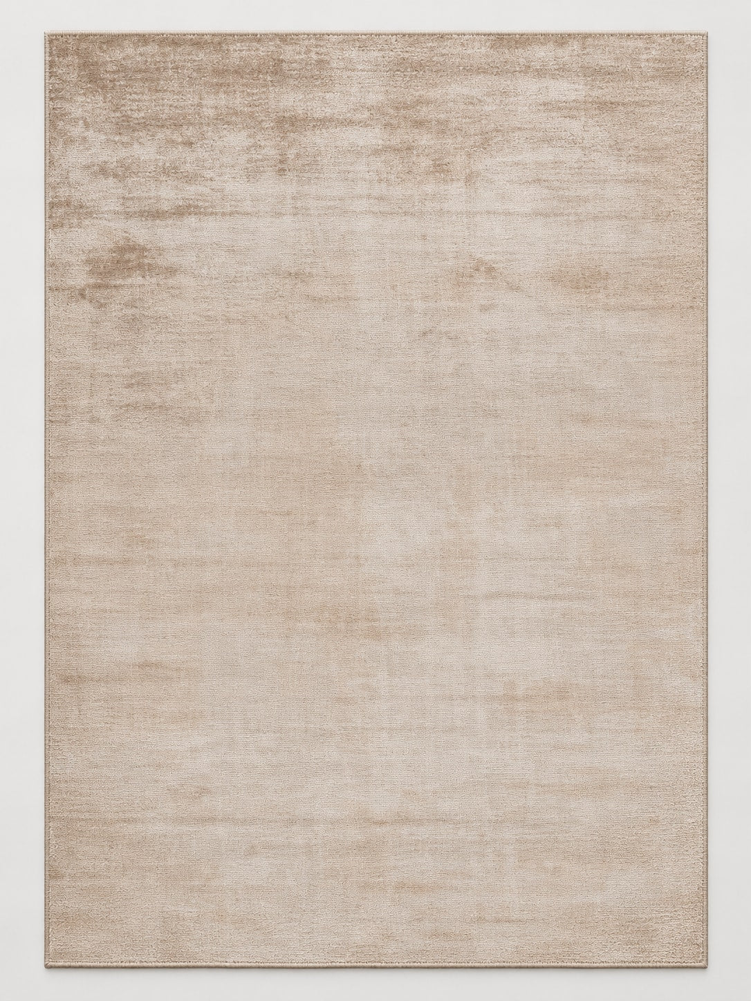 Tapis Opale beige — vue entière du dessus