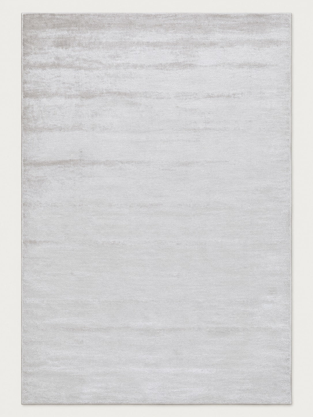Tapis Opale blanc argenté — vue entière du dessus