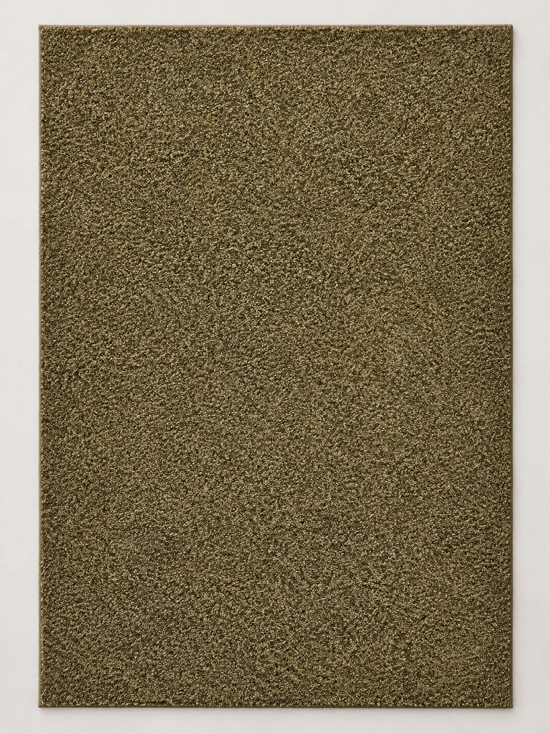 Tapis Pinède vert olive — vue entière du dessus