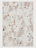 Tapis Prisme taupe — vue entière du dessus