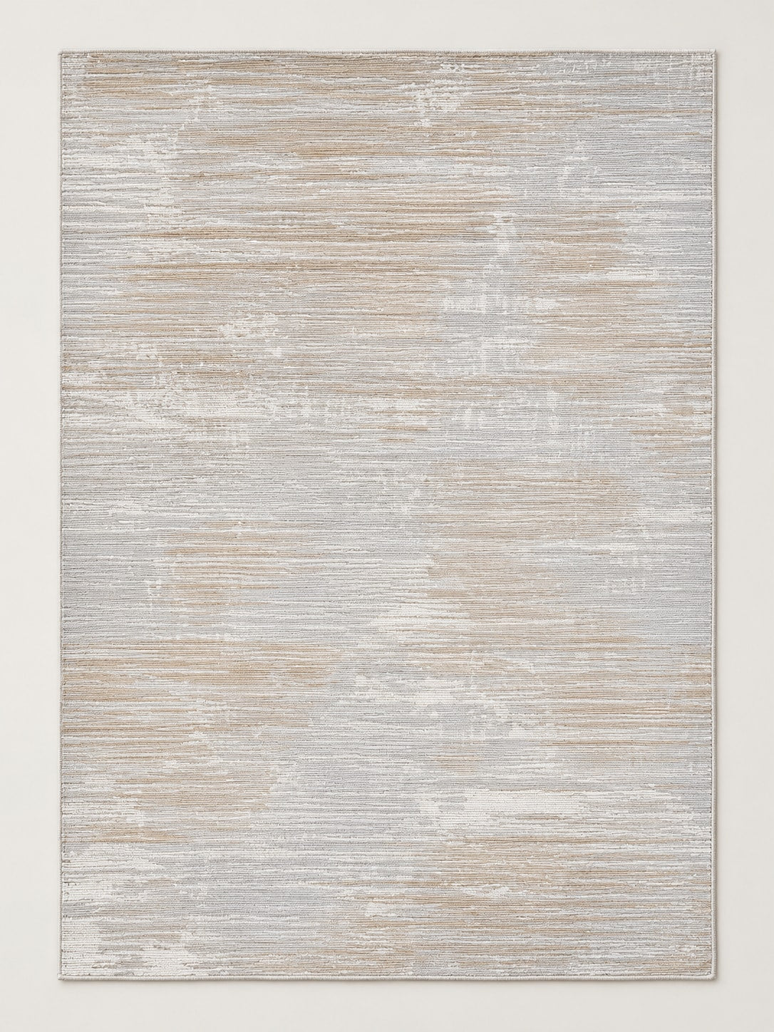 Tapis Rivage ivoire et sable — vue entière du dessus