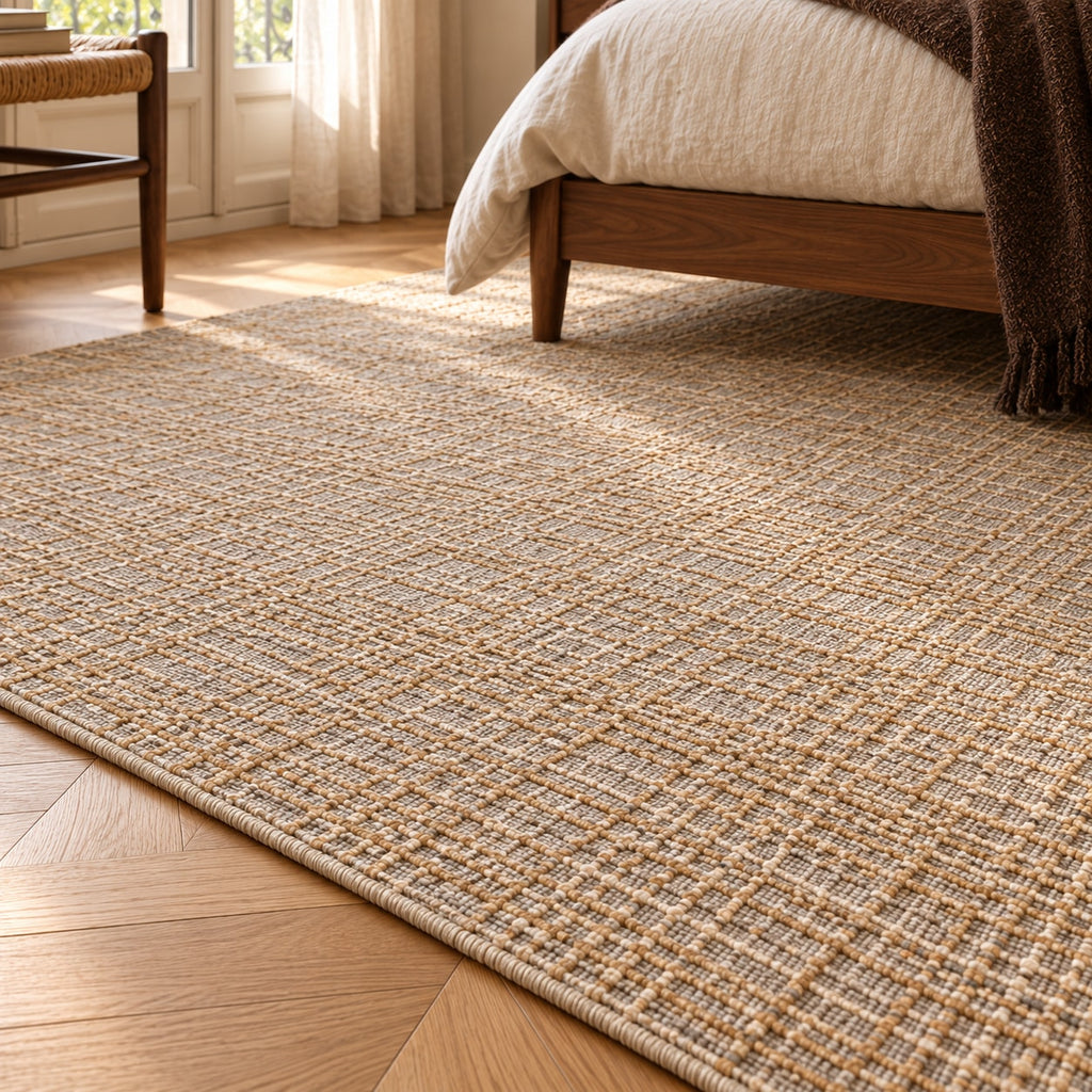 Tapis Sillon camel — vue rapprochée en situation